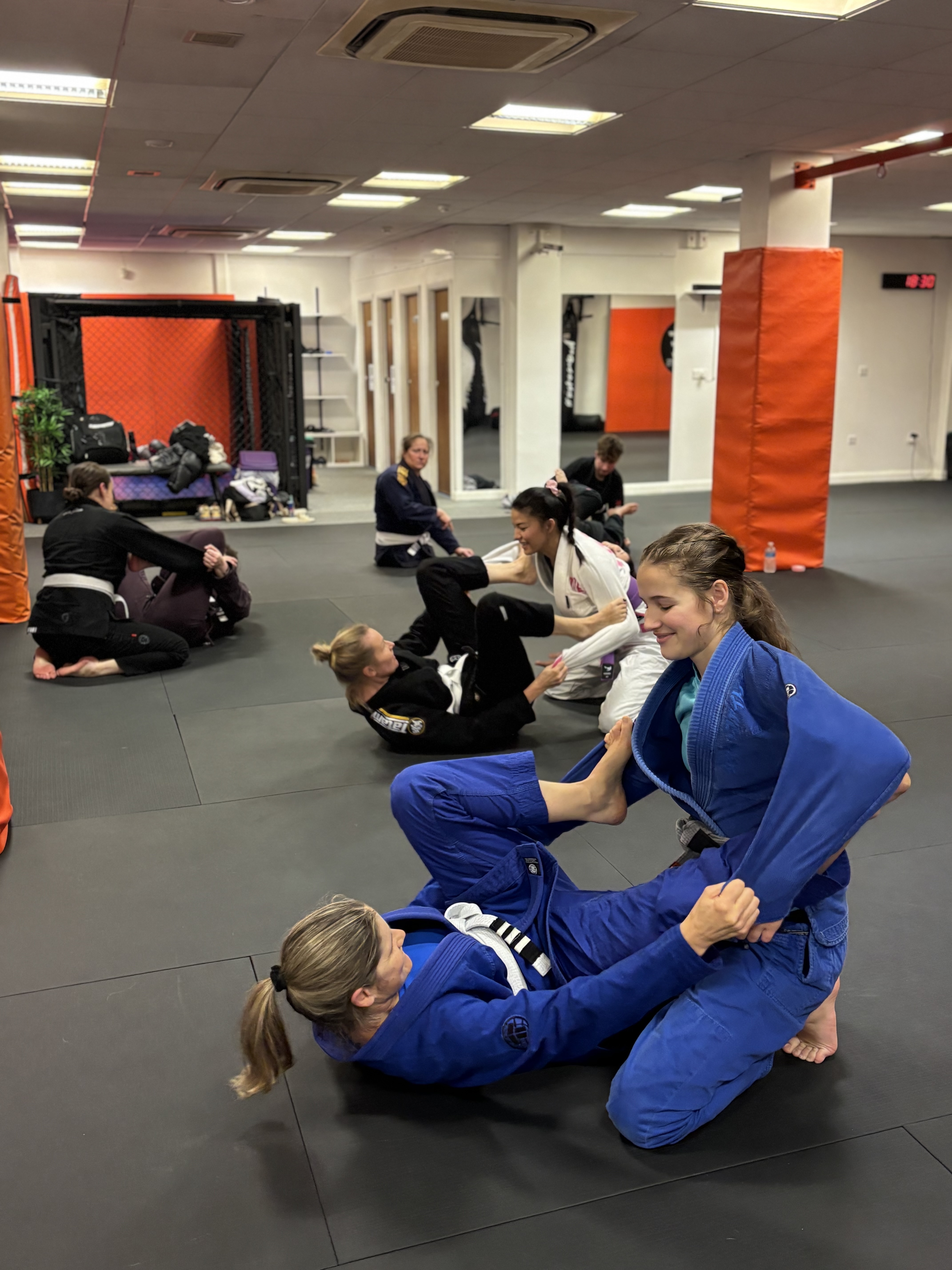 BJJ class drilling
