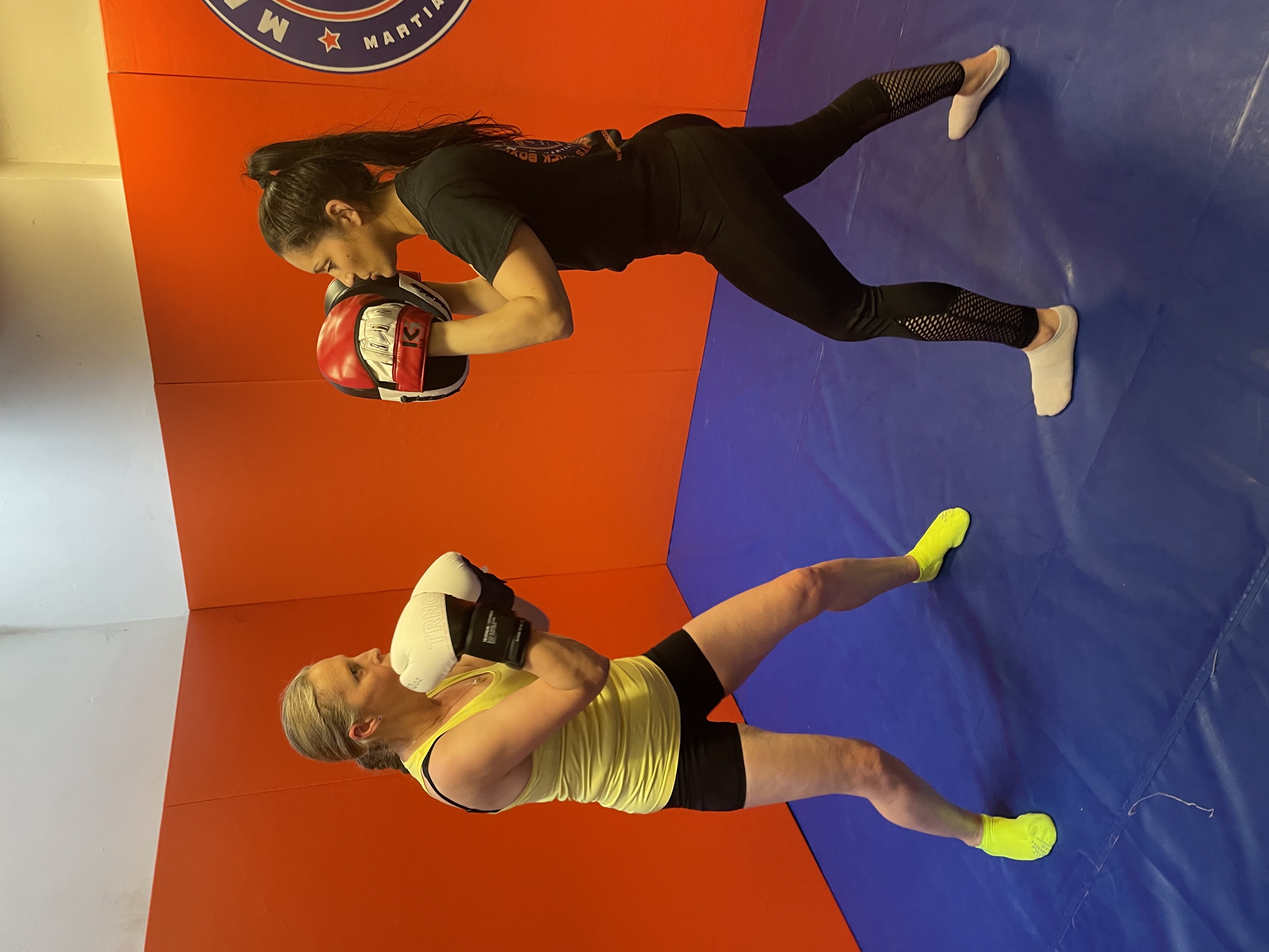 Boxing pads session